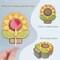 Wrapables Birthday Lollipop Paper Card Candy Holders, Party Supplies, Decorations, Party Favors (100pcs), Sunflowers